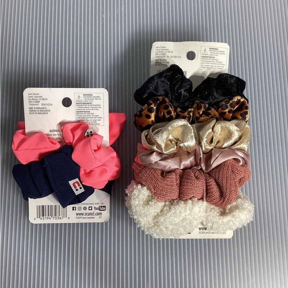 8 Pairs Scunci Scrunchies